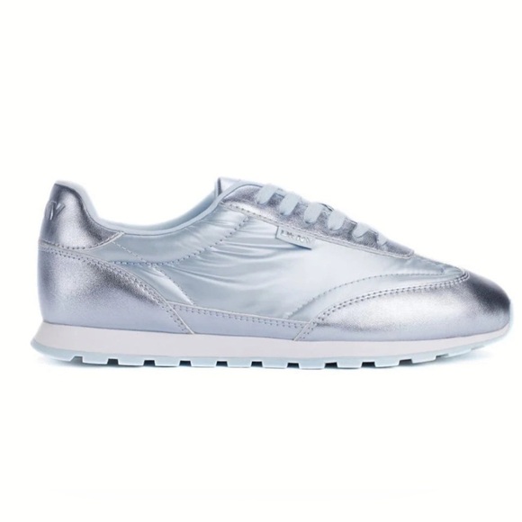 Dkny Shoes - DKNY Forsythe Sneaker Women metallic blue size 10